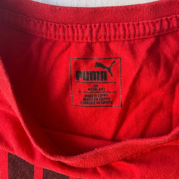 PUMA Kid’s Short Sleeve Stretchy T-shirt Size M US (10-12), Red - Picture 6 of 8